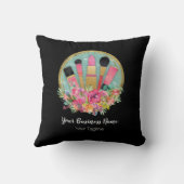 メイクアップアーティスト美容師ビューティシアンスタイリスト クッション (裏面)