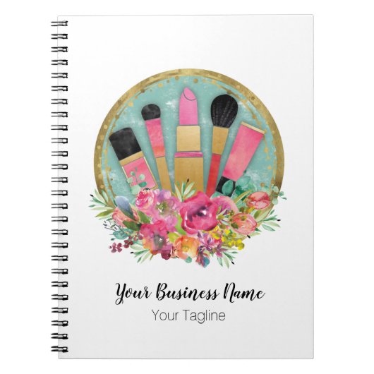 メイクアップアーティスト美容師ビューティシアンスタイリスト ノートブック (正面)