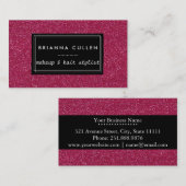 メイクアップアーティスト美容師ファンキーグリッター 名刺 (正面/裏面)