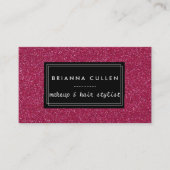 メイクアップアーティスト美容師ファンキーグリッター 名刺 (正面)