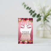 メイクアップアーティスト美容師ブルゴーニュフローラサロン 予約カード (スタンド正面)