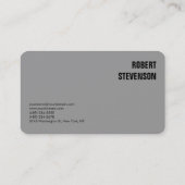 メイクアップアーティスト美容師ミニマクラシカルリスト 名刺 (裏面)