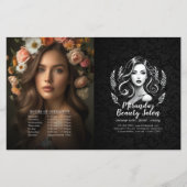 メイクアップアーティスト美容師メニュー価格Bifold Flyer (正面)