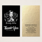 メイクアップアーティスト美容師モダンパッケージの挿入 (正面&裏面)