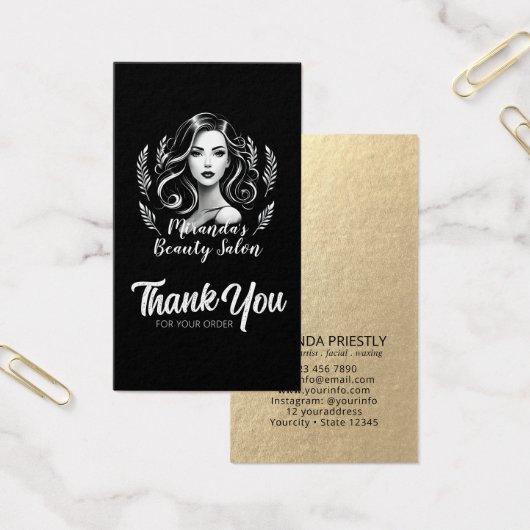 メイクアップアーティスト美容師モダンパッケージの挿入 (オフィス)