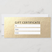 メイクアップアーティスト美容師モダン白黒金ゴールド (裏面)