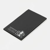 メイクアップアーティスト美容師モダン白黒金ゴールド ポストイット (アングル)