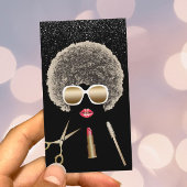 メイクアップアーティスト美容師モダン美しいサロン 名刺