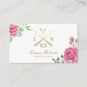 メイクアップアーティスト美容師ヴィンテージフローラサロン 名刺 (正面)