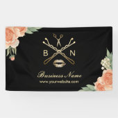 メイクアップアーティスト美容師ヴィンテージフローラサロン 横断幕 (横)