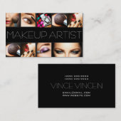 メイクアップアーティスト美容師爪、 ネイル美しいサロン 名刺 (正面/裏面)