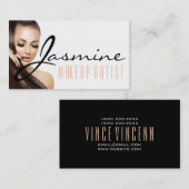 メイクアップアーティスト美容師爪、 ネイル美しい 名刺 (正面/裏面)