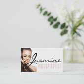 メイクアップアーティスト美容師爪、 ネイル美しい 名刺 (スタンド正面)