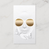 メイクアップアーティスト美容師紙アートバタフライ 名刺 (正面)