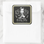 メイクアップアーティスト美容師美しいサロンラッシュブローズ スクエアシール (バッグ)