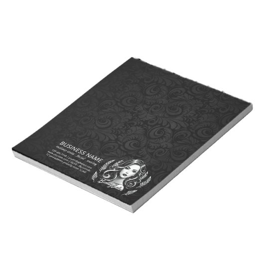 メイクアップアーティスト美容師美しいサロンラッシュブローズ ノートパッド (回転)