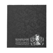 メイクアップアーティスト美容師美しいサロンラッシュブローズ ノートパッド (正面)