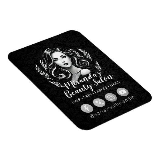 メイクアップアーティスト美容師美しいサロンラッシュブローズ マグネット (右側)