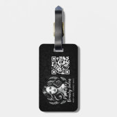 メイクアップアーティスト美容師美しいサロンラッシュブローズ ラゲッジタグ (裏面縦)