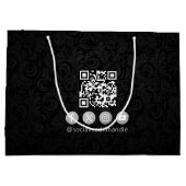 メイクアップアーティスト美容師美しいサロンラッシュブローズ ラージペーパーバッグ (裏面)