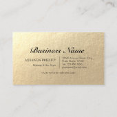 メイクアップアーティスト美容師美しいサロンラッシュブローズ ロイヤリティカード (裏面)