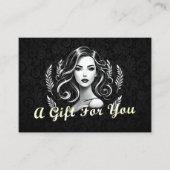 メイクアップアーティスト美容師美しいサロンラッシュブローズ 割引カード (正面)