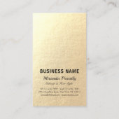 メイクアップアーティスト美容師美しいサロンラッシュブローズ 名刺 (裏面)