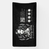 メイクアップアーティスト美容師美しいサロンラッシュブローズ 横断幕 (縦)