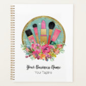 メイクアップアーティスト美容師美しい パーソナライズされた プランナー手帳 (正面)