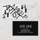 メイクアップアーティスト美容師美容学 名刺 (正面/裏面)