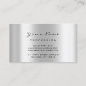 メイクアップアーティスト蓮マンダラダイヤモンドシルバークリスタ 名刺 (裏面)