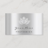 メイクアップアーティスト蓮マンダラダイヤモンドシルバークリスタ 名刺 (正面)