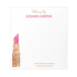 メイクアップアーティスト金ゴールドシークイン水彩美しいサロン ノートパッド