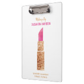 メイクアップアーティスト金ゴールドシークイン水彩美しい クリップボード (左)