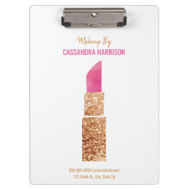 メイクアップアーティスト金ゴールドシークイン水彩美しい クリップボード