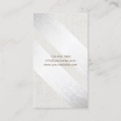 メイクアップアーティスト金ゴールドモダンリップ幾何学銀 名刺 (裏面)