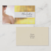 メイクアップアーティスト金ゴールド続編 名刺 (正面/裏面)