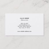 メイクアップアーティスト金ゴールド赤口黒 名刺 (裏面)