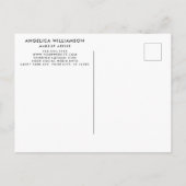 メイクアップアーティスト3フォトビジネス ポストカード (裏面)