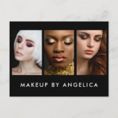 メイクアップアーティスト3フォトビジネス ポストカード (正面)