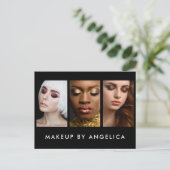 メイクアップアーティスト3フォトビジネス ポストカード (スタンド正面)