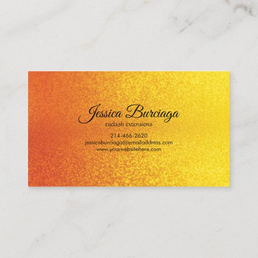 メイクアップアーティスト、まつげエクステンション 名刺 (裏面)