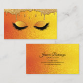 メイクアップアーティスト、まつげエクステンション 名刺 (正面/裏面)