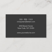 メイクアップアーティスト まつげ ロゴ 名刺 (裏面)