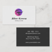 メイクアップアーティスト まつげ ロゴ 名刺 (正面/裏面)