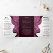 メイクアップアーティスト | まばたきサロン | ヘアスタイリストサロン 三つ折りカード (内部)