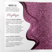 メイクアップアーティスト | まばたきサロン | ヘアスタイリストサロン 三つ折りカード (内部最初)