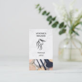 メイクアップアーティスト | ウォメンズ美しい | メイクアップキット 名刺 (スタンド正面)