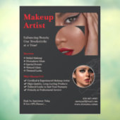 メイクアップアーティスト カスタム ウィンドウクリング ウィンドウサイン (シート3)