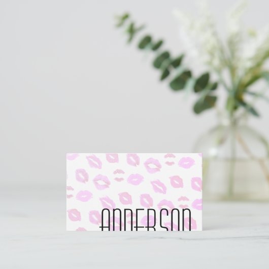 メイクアップアーティスト/キス 名刺 (スタンド正面)